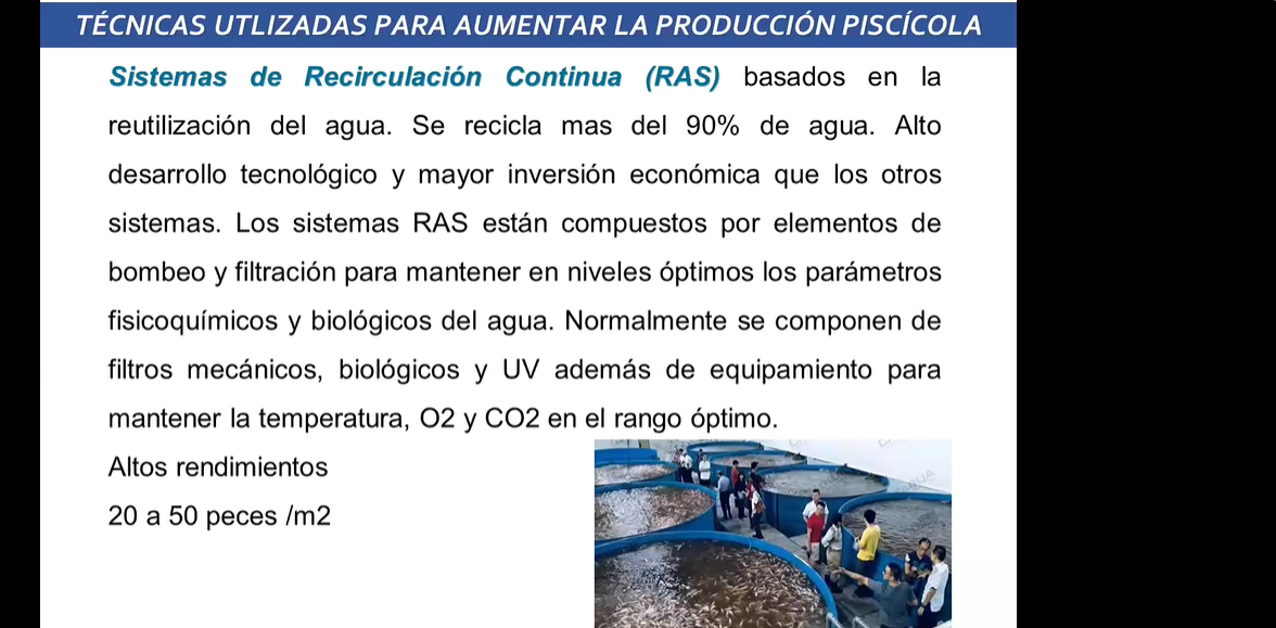 BIOLOGÍA DE ESPECIES ACUÍCOLAS 